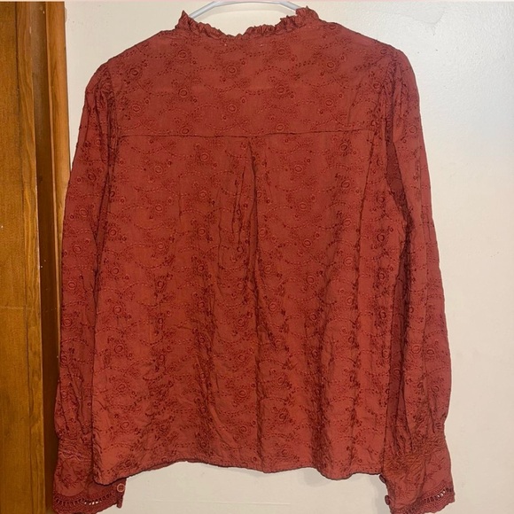 Women's Rust Blouse - Picture 6 of 6